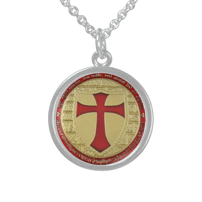 KNIGHT TEMPLAR COIN PENDANT NECKLACE (Front)