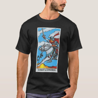Knight Templar Knight Of Swords Occult Tarot Card T-Shirt