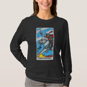 Knight Templar Knight Of Swords Occult Tarot Card  T-Shirt