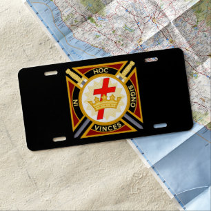 Knight Templar License Plate