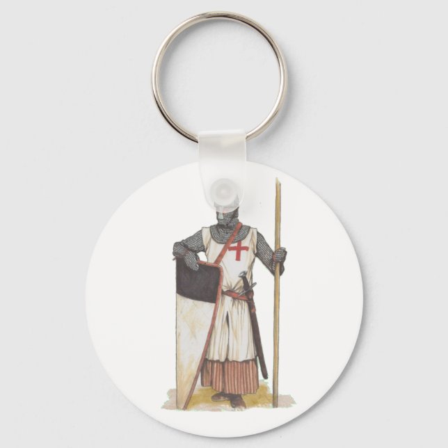Knight Templar Medieval Keychain (Front)