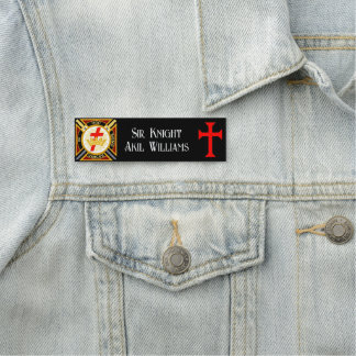 Knight Templar Name Tag