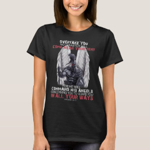 Knight Templar No Harm Will Overtake You Christian T-Shirt