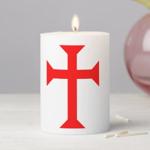 Knight Templar Pillar Candle