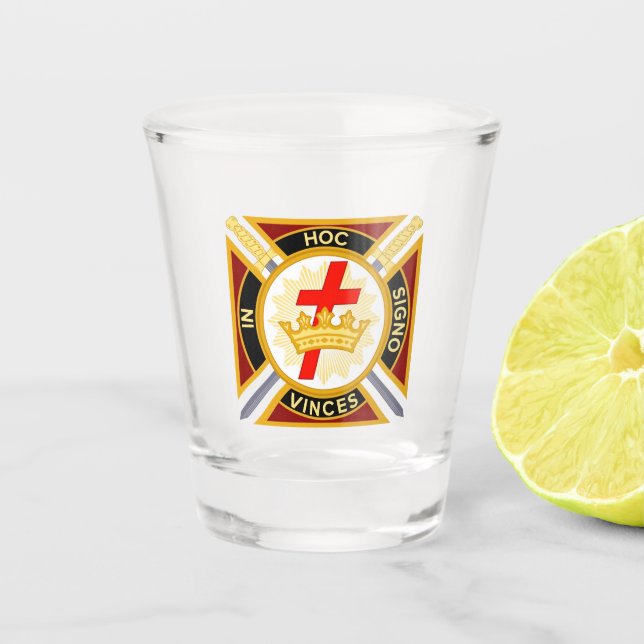 Knight Templar  Shot Glass (Front)