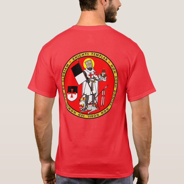 Knight Templar with Beausant Seal Shirt (Back)