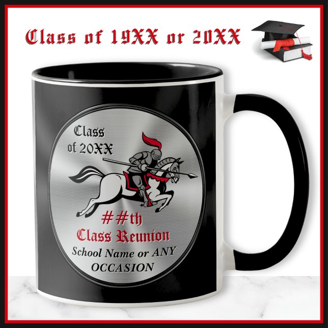 Knight theme, Class Reunion Mugs or ANY OCCASION (Knight theme, class reunion mugs. Knight mugs are great gifts for 50 year class reunion. 40th, 25th.)