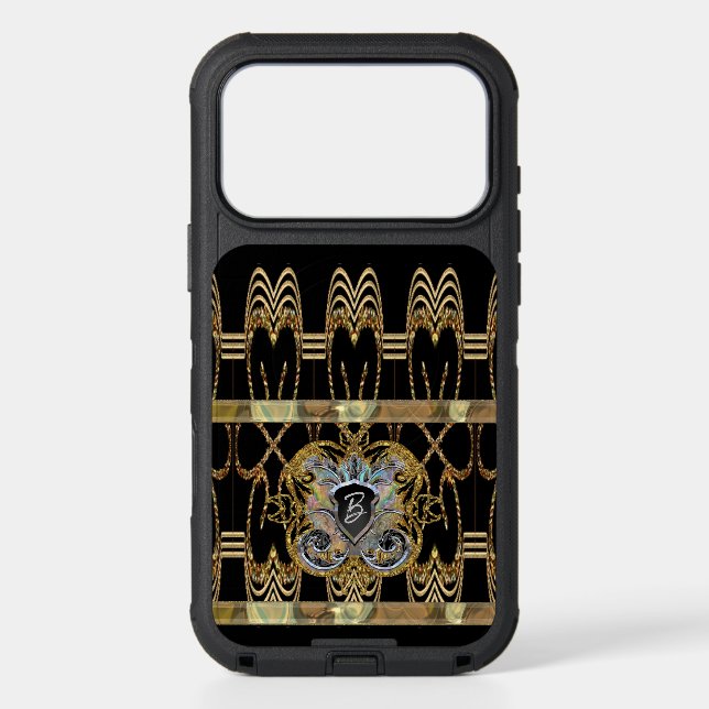 Knight Time Romantic Protective Monogram Otterbox iPhone Case (Back)