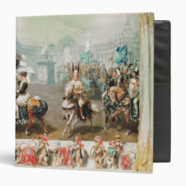 Knight tournament 3 ring binder (Front/Inside)