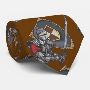 Knight With Sword and Shield Tie