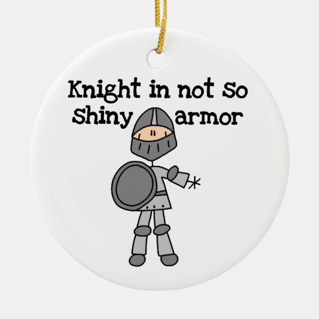 Knight Without Shine Ceramic Ornament (Front)