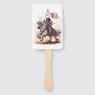 Knightly Newfoundland � Royal Dog Armor Hand Fan