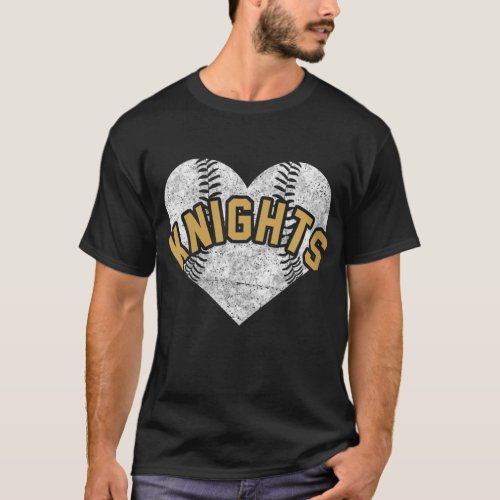 Knights Baseball Softball High School Team Mascot  T_Shirt