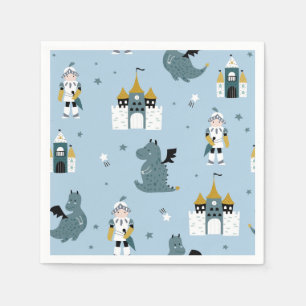 Knights & Dragons Fairytale Birthday Party Napkins