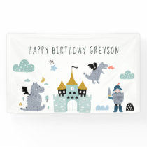 Knights & Dragons | Fairytale Birthday Welcome Banner