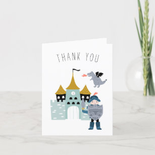 Knights & Dragons Fairytale   Thank You Card