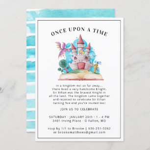 Knights & Dragons Party Invitation