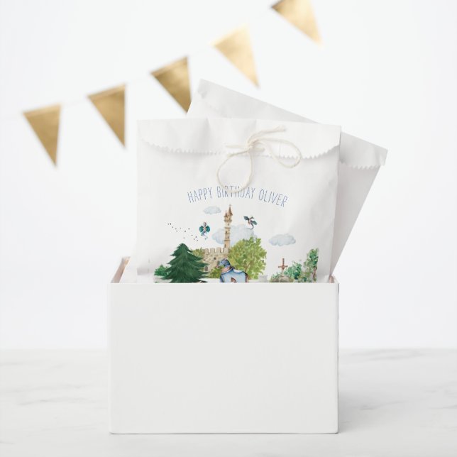 Knights & Dragons | Royal Medieval Birthday   Favor Bag (Party)
