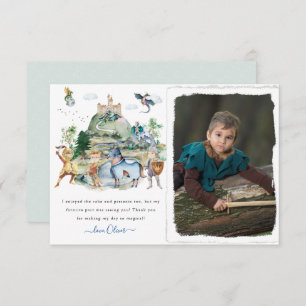 Knights & Dragons   Royal Medieval Birthday  Thank You Card