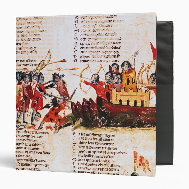 Knights Fighting 3 Ring Binder (Front/Inside)