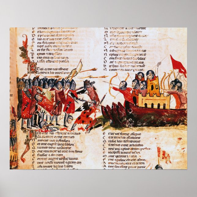 Knights Fighting Poster (Front)