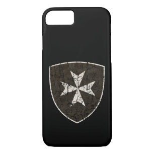 Knights Hospitaller Cross, Distressed iPhone 8/7 Case