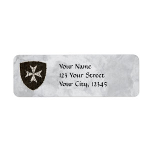 Knights Hospitaller Cross, Distressed Label