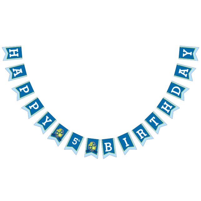 Knights medieval Happy Birthday 5th bunting flags (All)