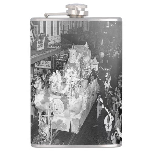 Knights of Babylon New Orleans Mardigras 1955  Flask