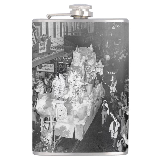 Knights of Babylon New Orleans Mardigras 1955  Flask (Front)