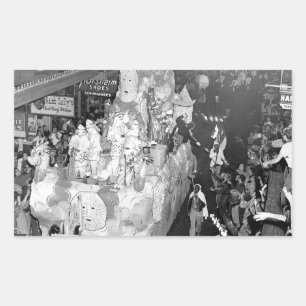Knights of Babylon New Orleans Mardigras 1955  Rectangular Sticker