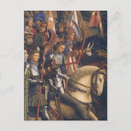 Knights of Christ Ghent Altarpiece Jan van Eyck Postcard