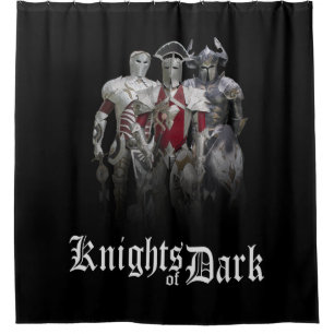 Knights of Dark Shower Curtain