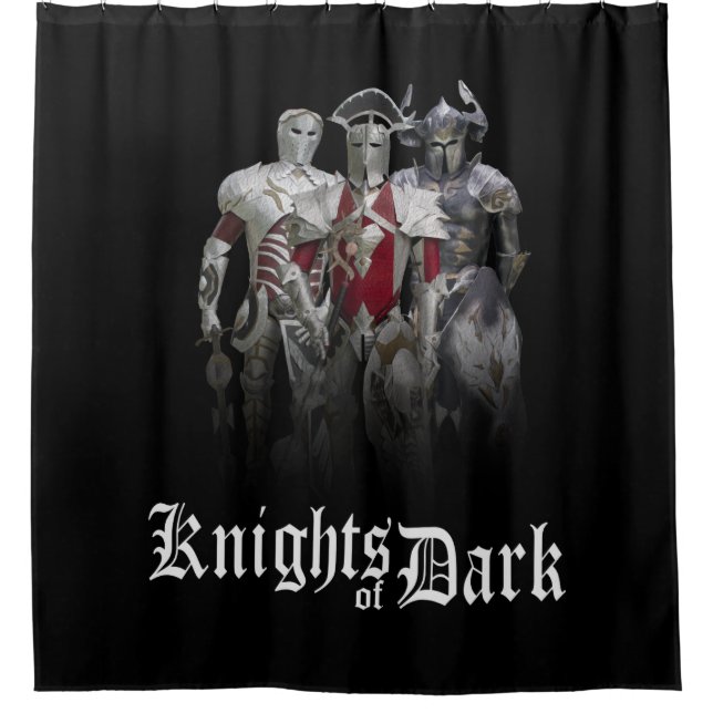 Knights of Dark Shower Curtain (Front)