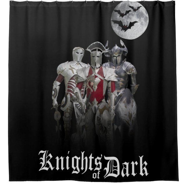 Knights of Dark Shower Curtain (Front)