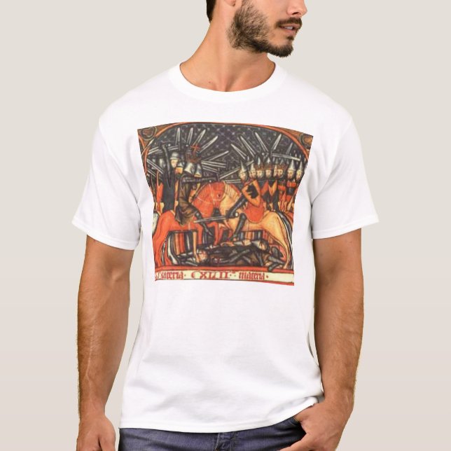 Knights of Order in the Battle of Saracens T-Shirt (Front)