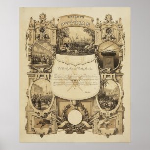 Knights of Pythias by James Fuller Queen Poster