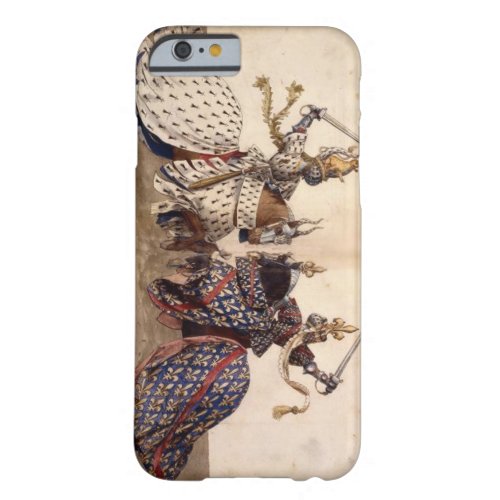 Knights on horseback jousting barely there iPhone 6 case