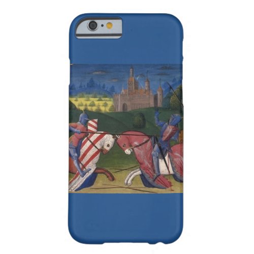 Knights on horseback jousting barely there iPhone 6 case