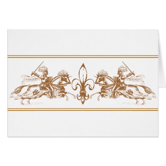 knights on horses cards (Front Horizontal)