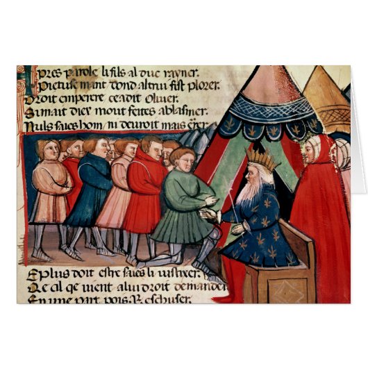 Knights pledging their allegiance cards (Front Horizontal)