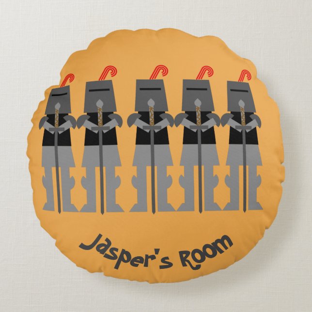Knights Round Pillow (Front)