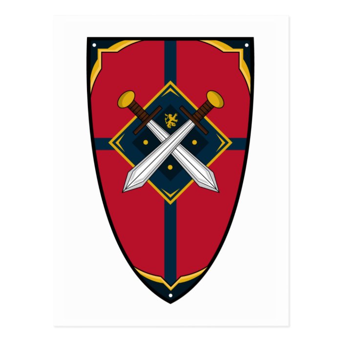 Knights Shield Postcard