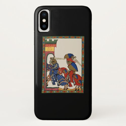 Knights Storming The Castle 14th Century iPhone X Case