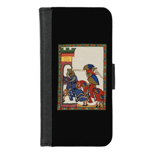 Knights Storming The Castle 14th Century iPhone 87 Wallet Case