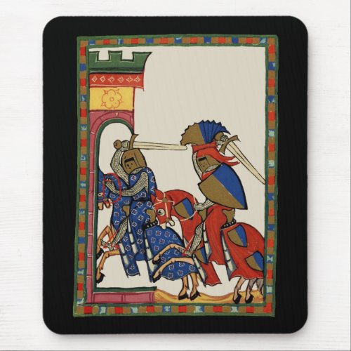 Knights Storming The Castle 14th Century Mouse Pad