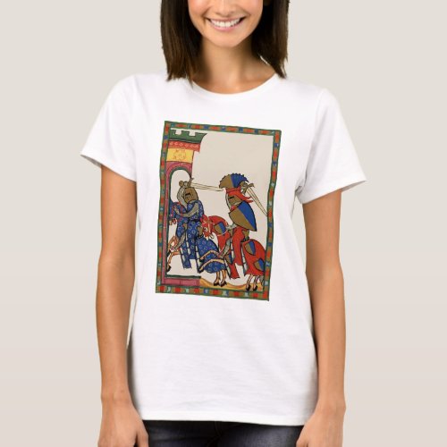 Knights Storming The Castle 14th Century T_Shirt