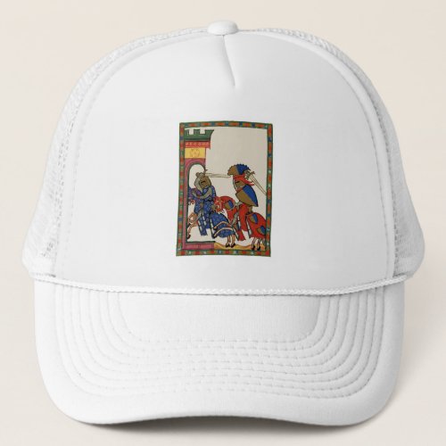 Knights Storming The Castle 14th Century Trucker Hat