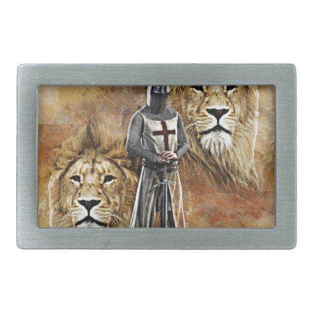 Knights Templar 001 Belt Buckle (Front)