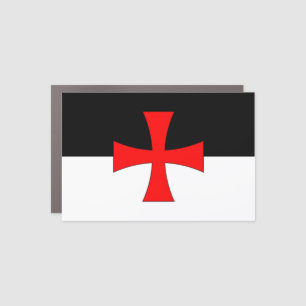 Knights Templar battle flag Car Magnet